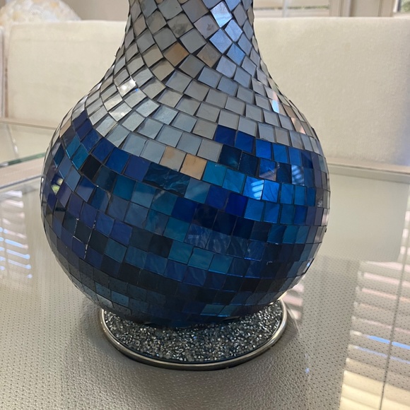 Glittering Mirrored Mosaic Vase - Picture 2 of 5